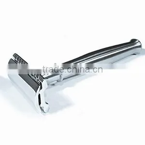 Double Edge Razor Heavy Duty Safety Razor Long Handled thumbnail-1