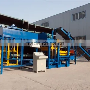 QT4-25 Hydraulic Plants Concrete Hollow Block Making Machinery With PLC Control Box thumbnail-2