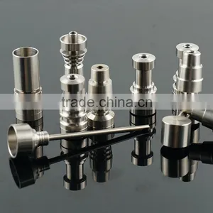 2015 Wholesale 4 in 1 Gr2 Titanium Nails , 14mm / 18mm Female and Male Domeless Titanium Nail thumbnail-1