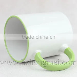 DIY 2015 Sublimation Mug,great A White Mug and Edge Color Mug for Heat Transfer ,inside Color Mug,beside Color Mug,ceramic Mug thumbnail-3