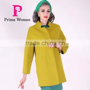 2016 New Design Spring Women Short Slim Fit Wool Coat thumbnail-3
