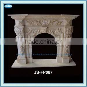 Natural Stone Fireplace Beige thumbnail-1