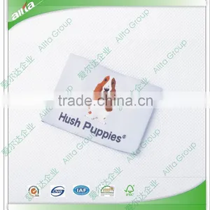 Wholesale Custom Satin Needle Loom Beanies Woven Label thumbnail-1