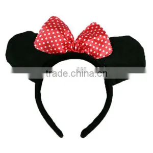 Halloween Fancy Dress Up Costume Mickey and Minie Mouse Ears Headband Party Gift H-1514 thumbnail-1