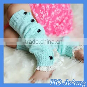 HOGIFT Children Buttons Lace Button Knee Socks, Hot Christmas Knee Higher Boots Sock , Knitted Top Boot Sock 8 Colors thumbnail-1