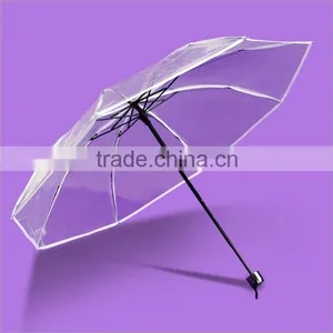 Hot Sale Ladies Fashion 2015 Abaya Advertising Kids Child Clear Transparent Umbrella thumbnail-1