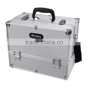 Homdox Home Cosmetic Organizer Case Jewelry Box Lockable Makeup Box OS004506 thumbnail-3