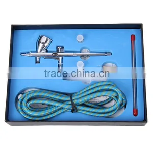 0.25 + 0.3 + 0.5mm 9cc Pro Gravity Double Action Air Brush Set for Cakes Temporary Tattoo AS-32 thumbnail-2