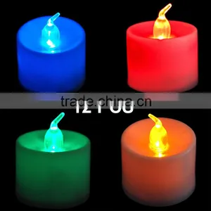 12 X LED Battery Operated Flickering Flameless Tealight Candles thumbnail-1