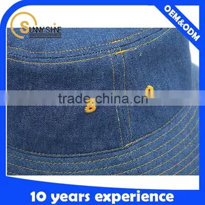 Custom Denim Bucket Hats Wholesale thumbnail-3