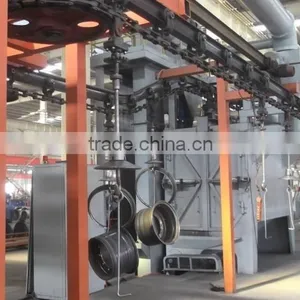Catenary Conveyor Sandblasting Machine for Hardware Finish Pretreatment thumbnail-4