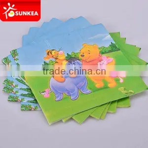 Logo Printed Green Table Napkin, High Quality Paper Napkin thumbnail-1