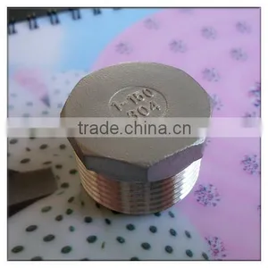 PLUG 150# 304 STAINLESS STEEL 3/8" NPT BREWING PIPE FITTING thumbnail-1