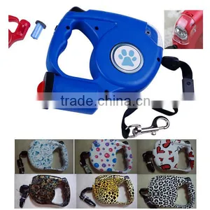4.5M 15" RETRACTABLE DOG LEAD LEASH WITH 4 LED LIGHTS AND GARBAGE BAG 35KG DOG PUPPY LEASH thumbnail-1
