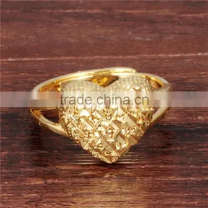 Brass Jewellery Women Heart 2016 Fashion Adjustable Metal Rings thumbnail-3