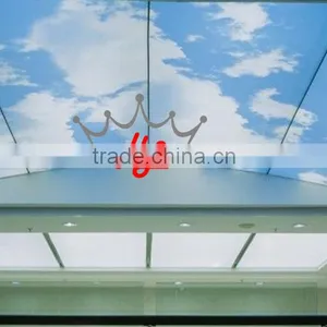 Cloud Printed Finished PVC Stretch Ceiling Film thumbnail-1