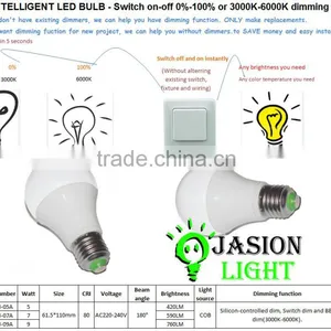 2015 NEW Easy Control Smart Dimmable Led Bulb With On/off Switch thumbnail-3