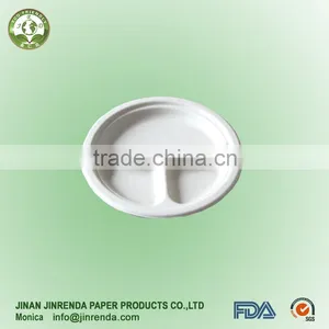 Disposable 9 Inch 3-compartment Plate thumbnail-1