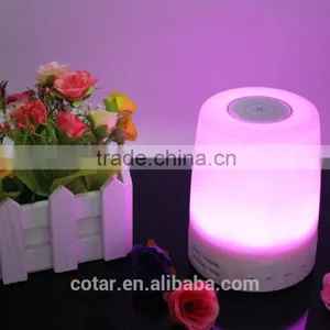 2016 AJ99 Wireless Touch Sensor Color Changing Led Table Desk Night Lamp With Portable Mini Speaker Bluetooth thumbnail-5