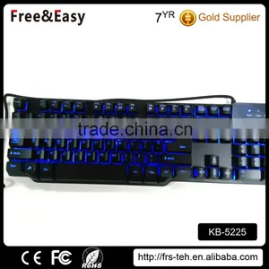 Factory Wholesale Price Led Backlight RGB USB Wired Gamer Keyboard thumbnail-2