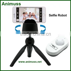 360 Degrees Remote Control Rotation Panorama Shooting Auto Face Tracking Selfie Robot Compatible for Iphone Ios Android thumbnail-3