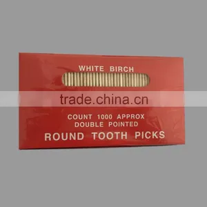 Hot Sale 800pcs Wooden Round Toothpicks thumbnail-6