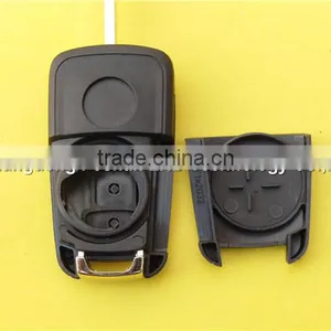 Car Key Opel Replacement Shell Flip Folding Remote Key Case for OPEL VAUXHALL Insignia Astra 2 Button HU100 Uncut Blade Quality Choice thumbnail-5