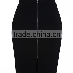 European Style Black Short Pencil Skirt thumbnail-2