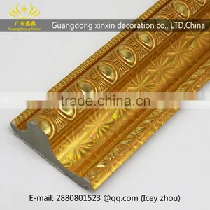 Wholesale Silver Gold Patterns Carved Waterproof Ps Picture Frame Moulding thumbnail-1