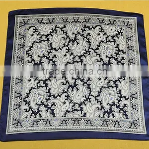 Factory Supply Luxury 100% Silk Square Scarf Men Scarves thumbnail-4