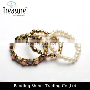 Classical Pearl Beads Bracelet Jewelry for Delicate Women and Young Girl in 2016 thumbnail-1
