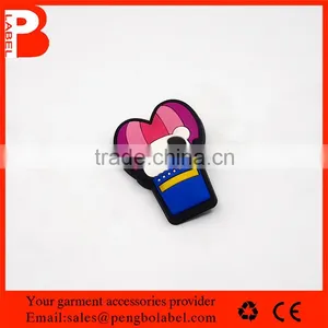 Custom Jeans Embossed Logo Thick Silicon Patch for Different Color thumbnail-2