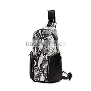 Factory Fashion Design Genuine Leather Chest Bag Shoulder Bags for Man thumbnail-2