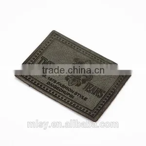 Decorative Clothing Patches Jeans Leather Patch With Metal Patch Leather Bag thumbnail-2