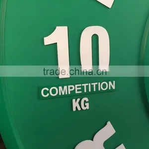 OEM 10kg Olympic Weight Plates Olympic Rubber Bumper Plate Bumper Plate Set 10kg thumbnail-3