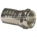 F Plug Crimp On Type With Attached Ring A- RG6 thumbnail-1