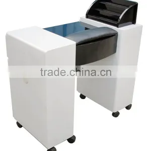 LNE-009 Manicure Table, Nail Desk,Nail Table Nail Salon Manicure Table With Polish Holder Cabinet thumbnail-2