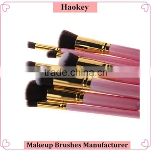 10Pcs Pink and Gold Color Beauty Foundation Makeup Brushes Supplier's Choice thumbnail-3