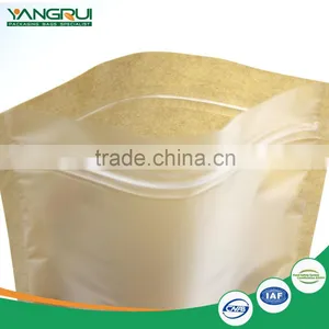 Kraft Paper Bag Food Grade Packaging Bag 2016 New Arrival Stand up Zip Lock Pouch Clear Laminated Bag With Window Quality Choice thumbnail-5