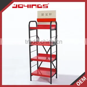 Powder Coating Retail Display Units With 4 Flat Shelves thumbnail-1