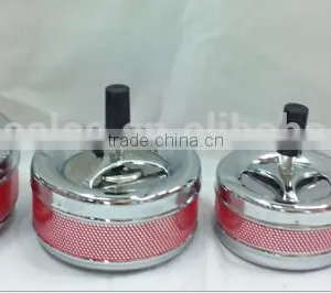 Assorted Color Spinning Push Down Metal Cigarette Ashtrays thumbnail-4