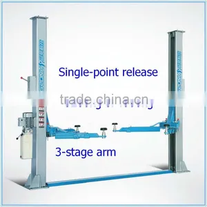 2-post Car Lift, Base Plate, Single-point Release, 3-stage Arm thumbnail-1
