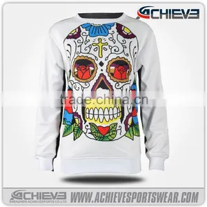 Wholesale Round Neck Pullover Jacket, Custom 3d Sublimation Cheap Pullover Couple Hooded Sweatshirt thumbnail-2