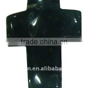 60x40mm Cross Kambaba Jasper Stone Cross Pendant thumbnail-1