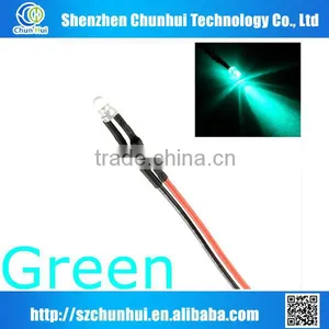 Red,green,blue,white,yellow 3 mm Through Hole Prewired Led thumbnail-6