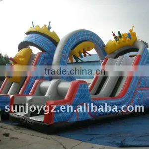 2016 New Giant Inflatable Roller Coaster Slide Bouncer thumbnail-1