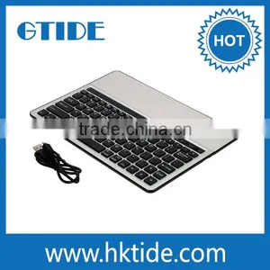 Universal Ultra Slim Flat Aluminum Wireless Bluetooth Quality Keyboard for Tablet thumbnail-2