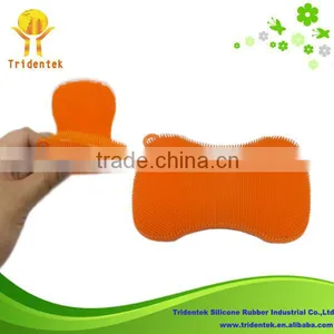 Hot New Products Bath Brush Baby Health Bath Body Brushes Food Grade Silicone Cleaning Brushes thumbnail-3