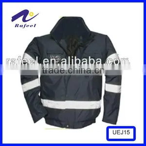 Men's Black Safety Bomber Jacket thumbnail-1