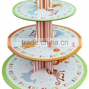 3 Tires Christmas Designed Corrugated Paper Cupcake Stands Ningbo thumbnail-4